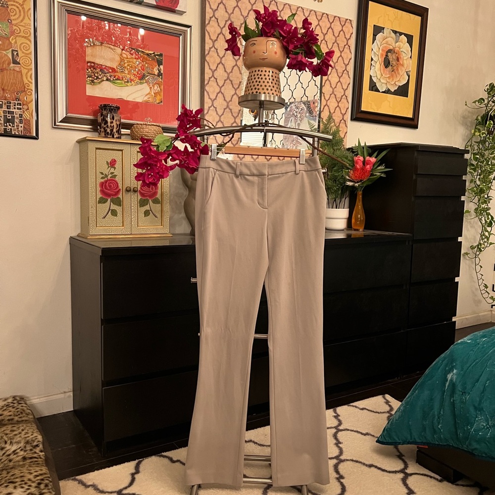 Cream colored Columnist Barely boot express pants. Excellent condition
